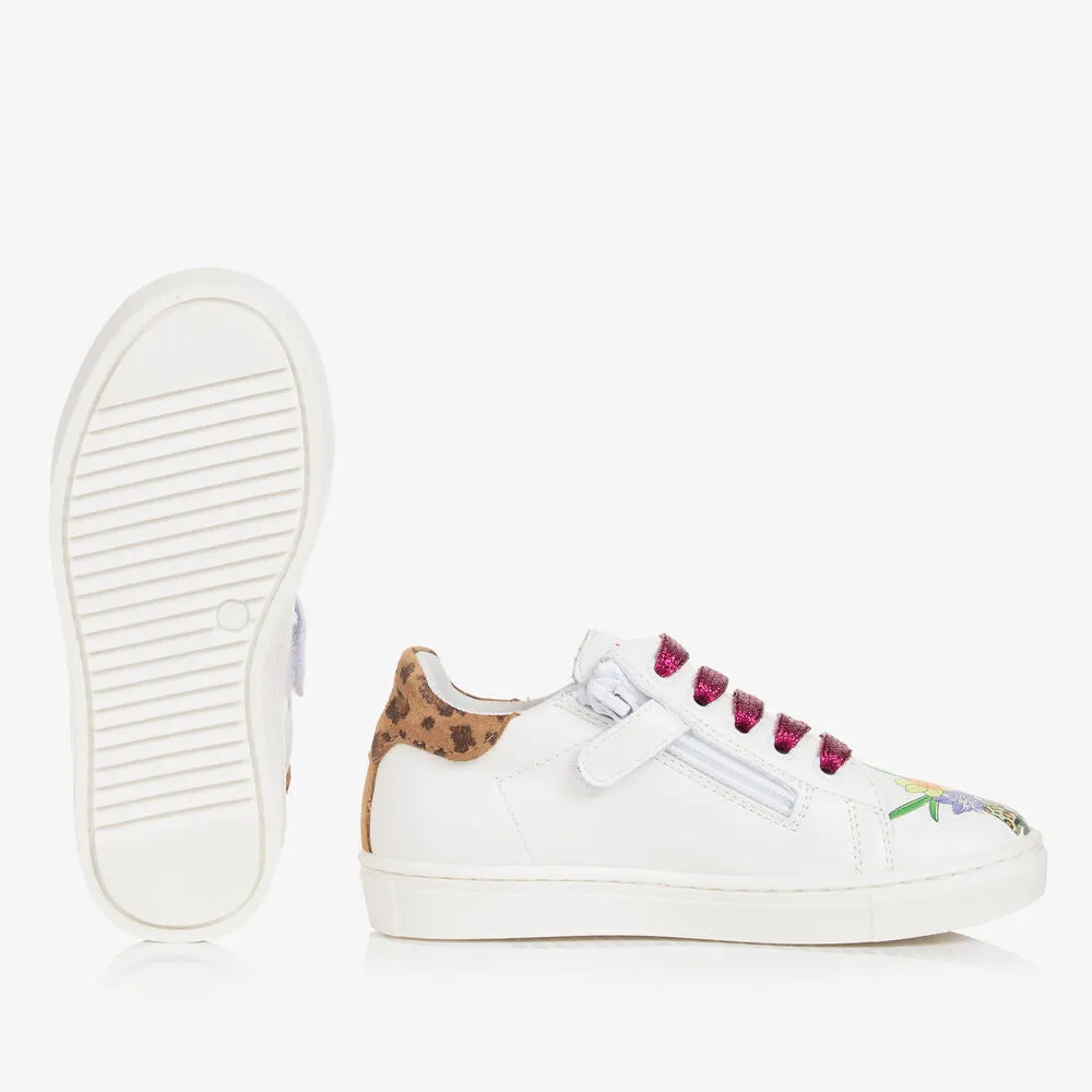 Girls White Looney Tunes Trainers