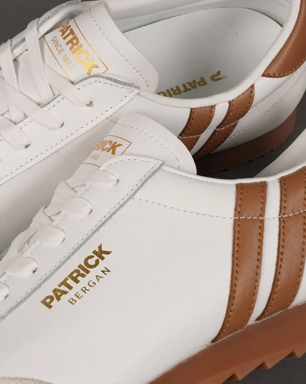 Patrick Bergan Trainers White/Tan