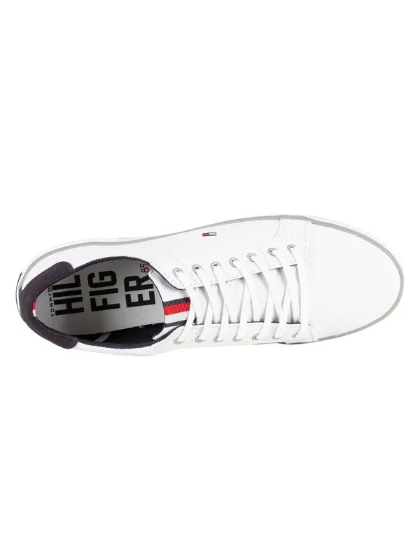 Tommy Hilfiger Flag Trainers - White